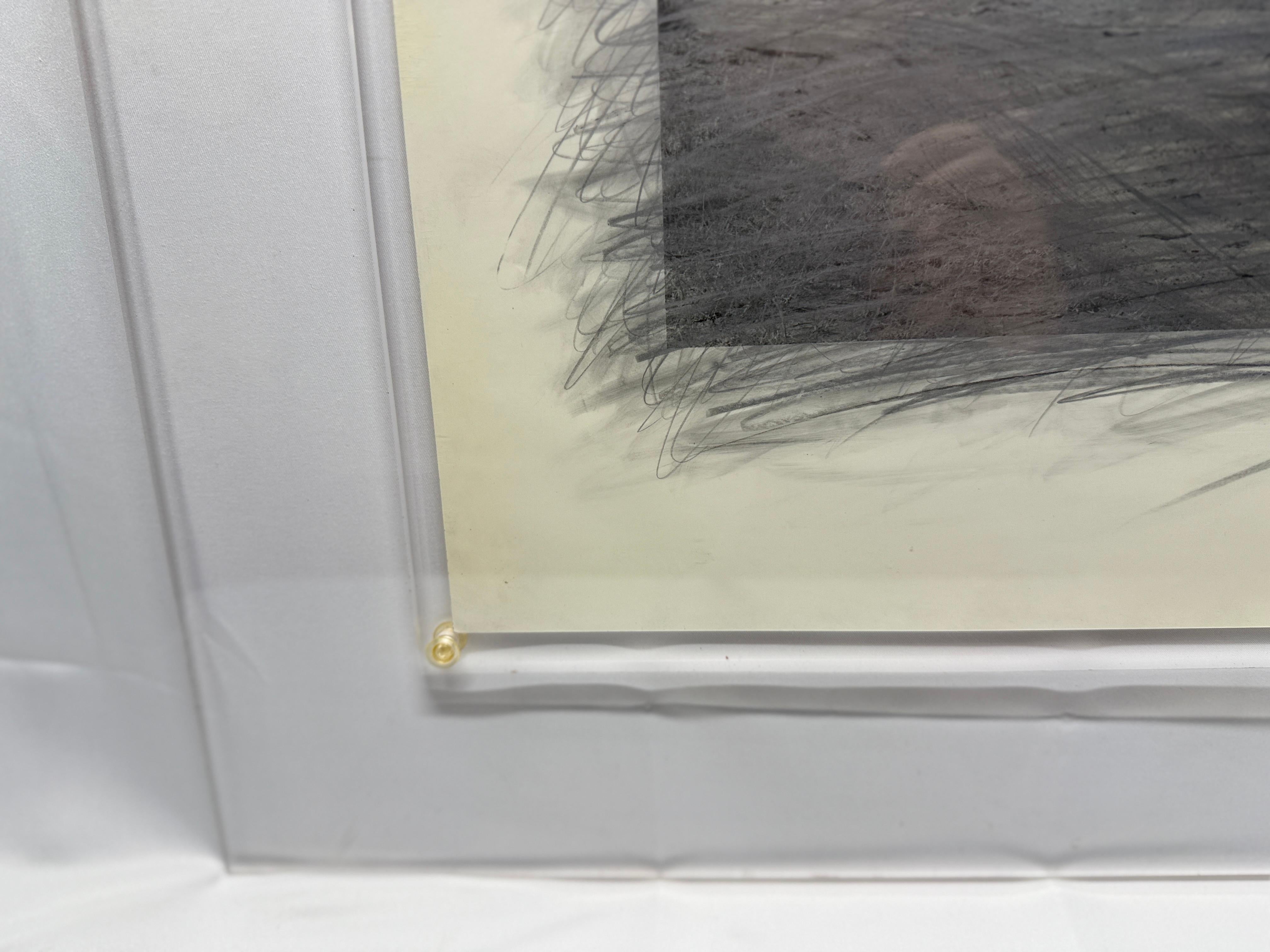 Rick Dingus, Abandoned Rock Shelter Near Acoma Graphite on Photograph, c. 1980 In Good Condition For Sale In Atlanta, GA