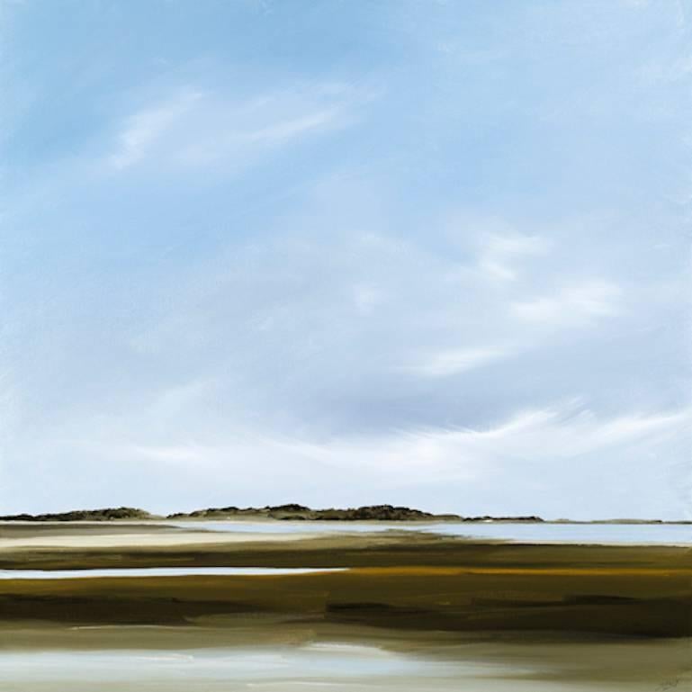 Rick Fleury Landscape Painting - Charter; Oil Seascape Painting