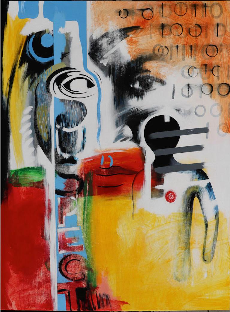 Rick Garcia Abstract Painting - Untitled RAG-1