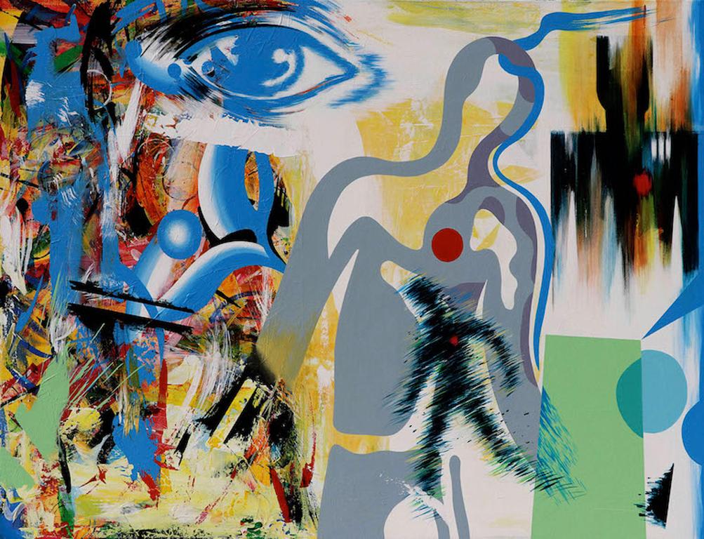 Rick Garcia Abstract Painting - Untitled RAG-3