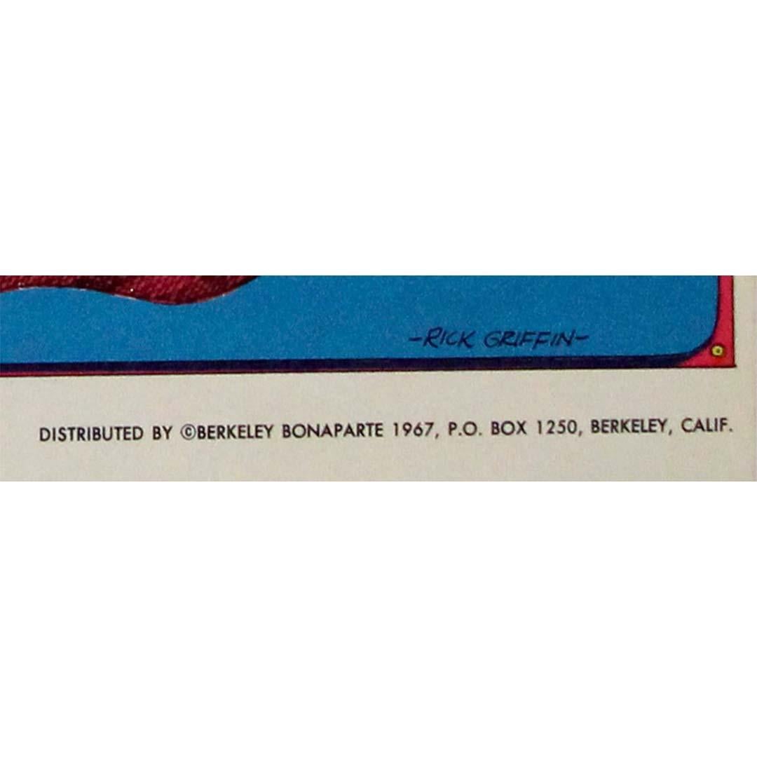 Original 1967 poster by Rick Griffin for Can-A-Blis Pipe & Cigarette tobacco For Sale 2
