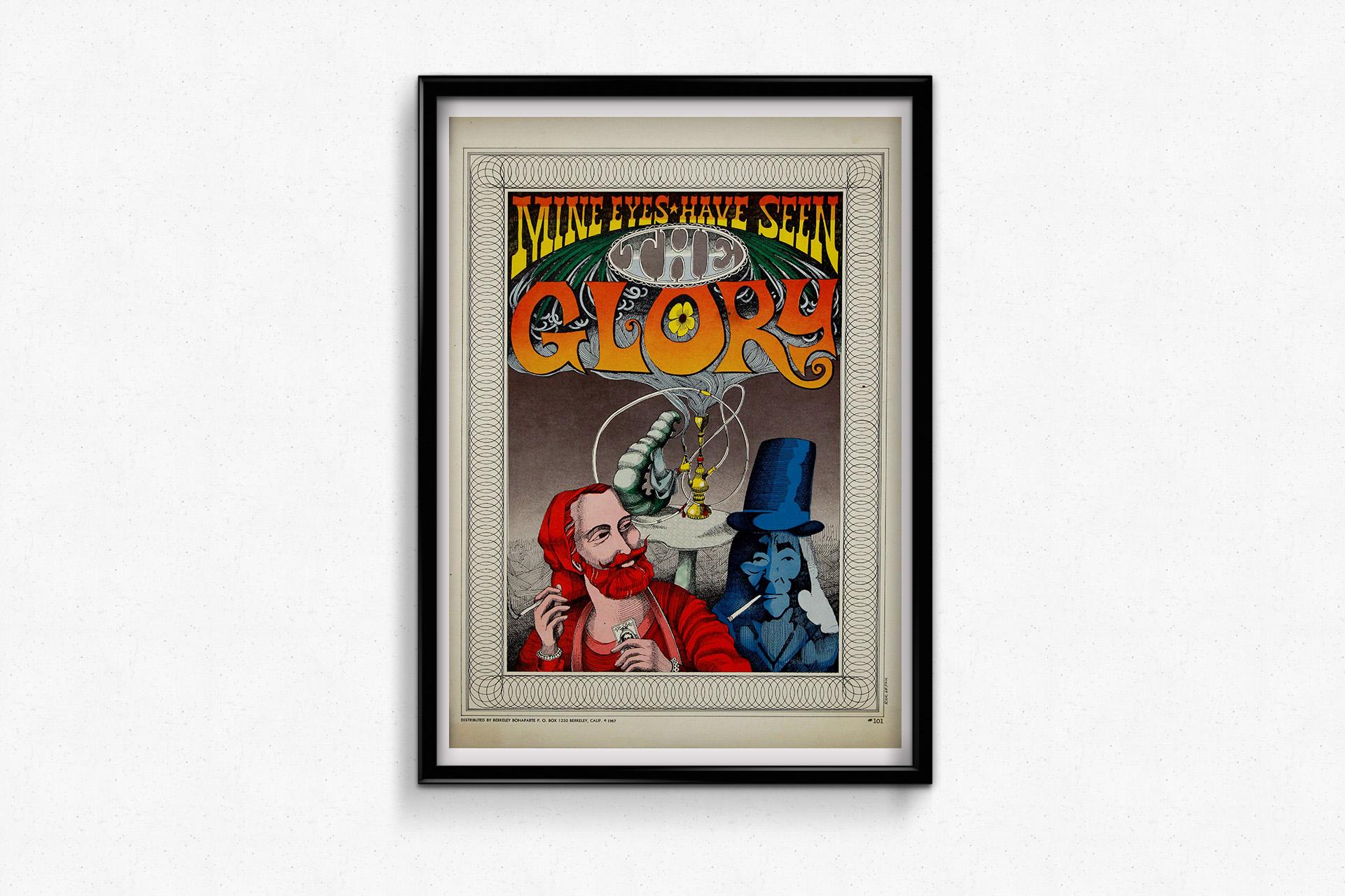Original 1967 poster by Rick Griffin - Mine Eyes Have Seen the Glory For Sale 1