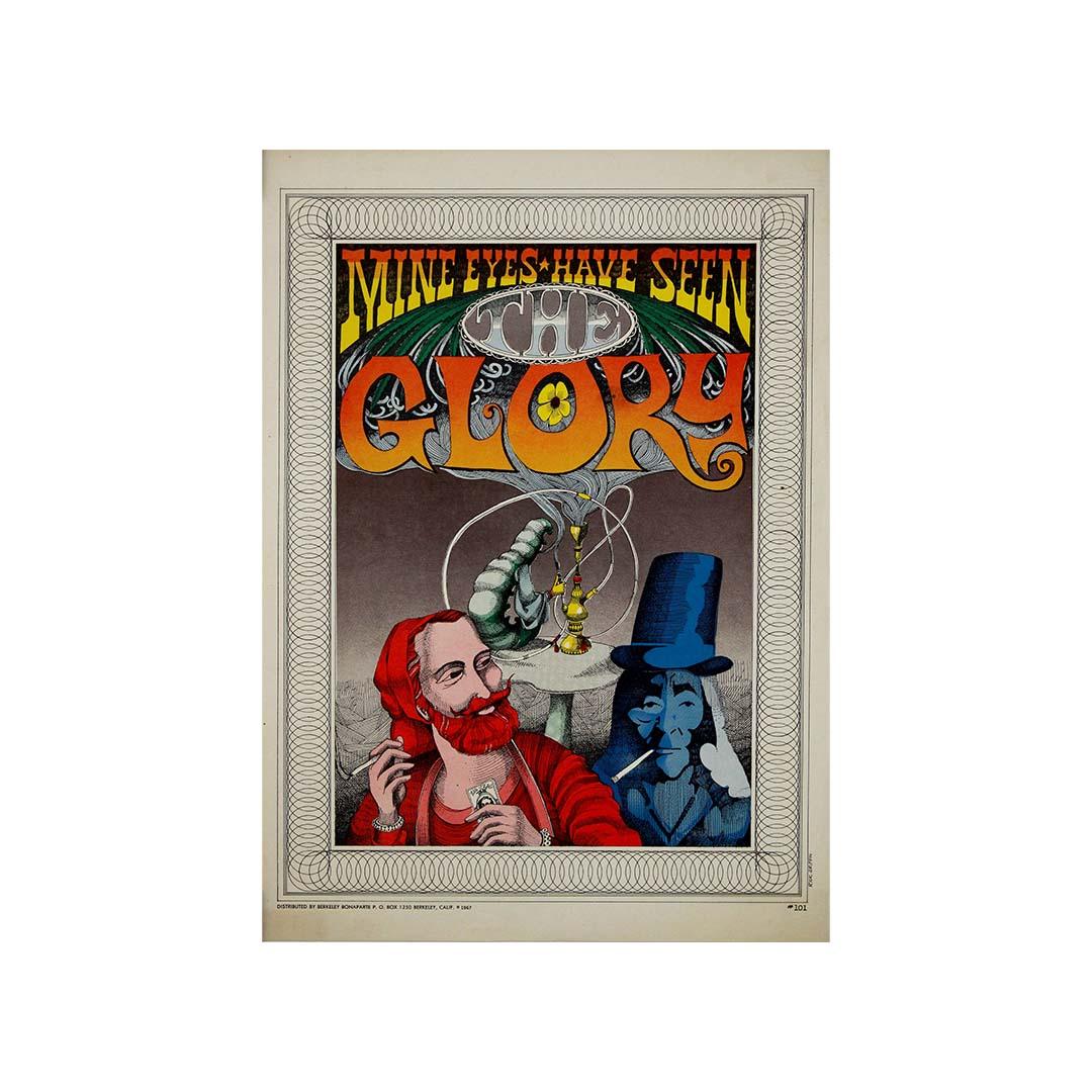 Original 1967 poster by Rick Griffin - Mine Eyes Have Seen the Glory For Sale 3