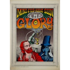 Cartel original de 1967 de Rick Griffin - Mine Eyes Have Seen the Glory (Mis ojos han visto la gloria)