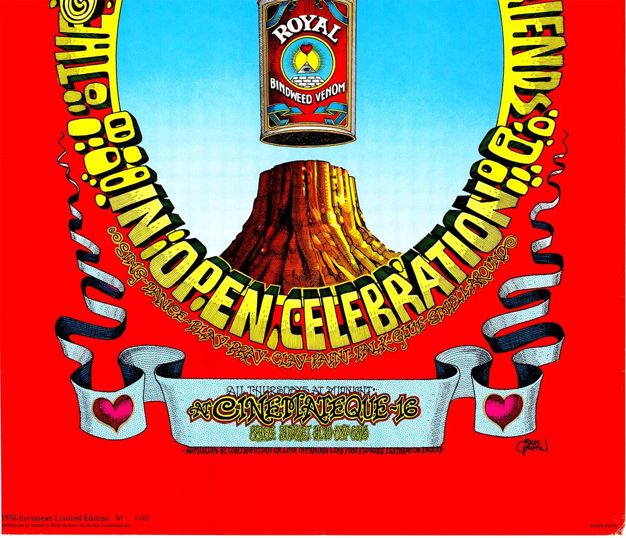 Affiche vintage originale Hog Farm + Friends European Ltd Edition - Art urbain Print par Rick Griffin