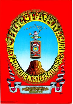 Póster vintage original Hog Farm + Friends European Ltd Edition