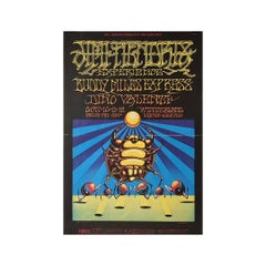 Poster for the concert of Jimi Hendrix, Buddy Miles Express and Dino Valenti