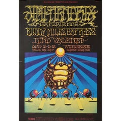 Vintage Poster for the concert of Jimi Hendrix, Buddy Miles Express and Dino Valenti