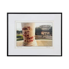 Havana, Cuba Daily Life Photograph of "Don't Let Them Take You Alive" Graffiti