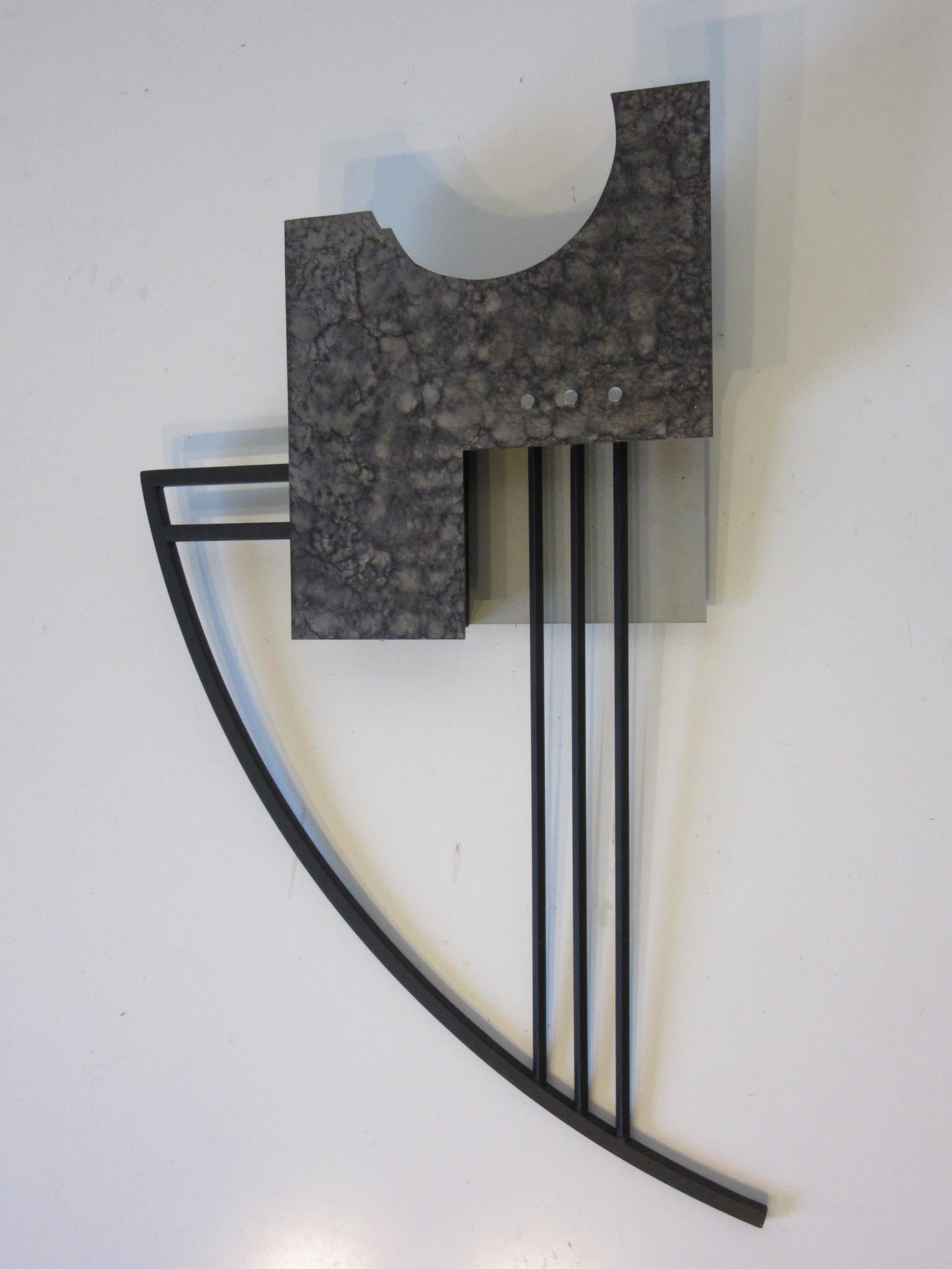 Rick Lee Metal Light Up Wall Sculpture in the Style of Jere 1