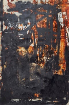 Rick Lewis, Senza titolo (Arancione bruciato), Pittura 2021