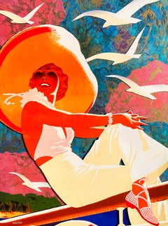 On the Rail, Original Painting
