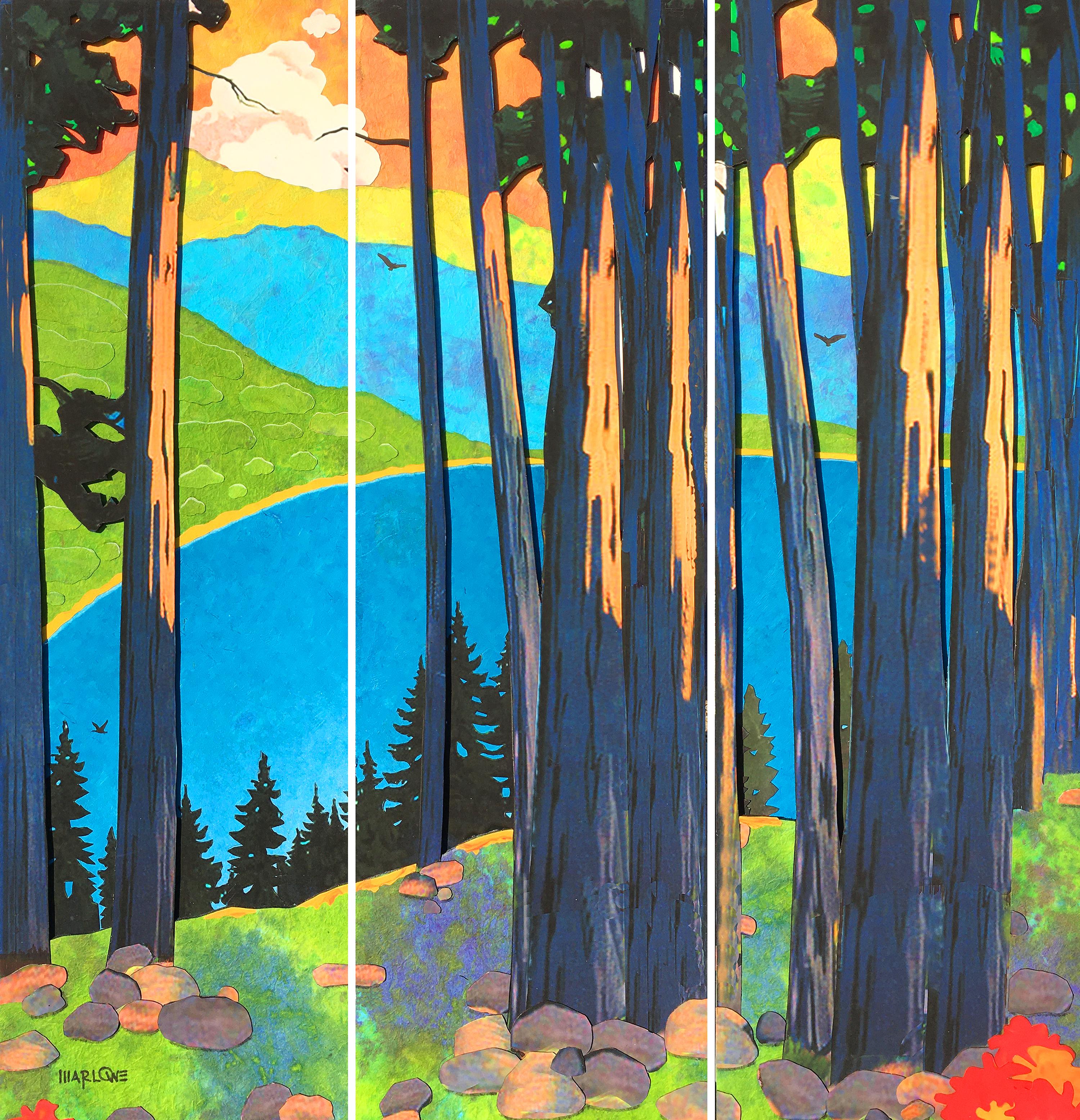 Tahoe, Original Painting - Mixed Media Art by Rick "Marlowe" Schneider