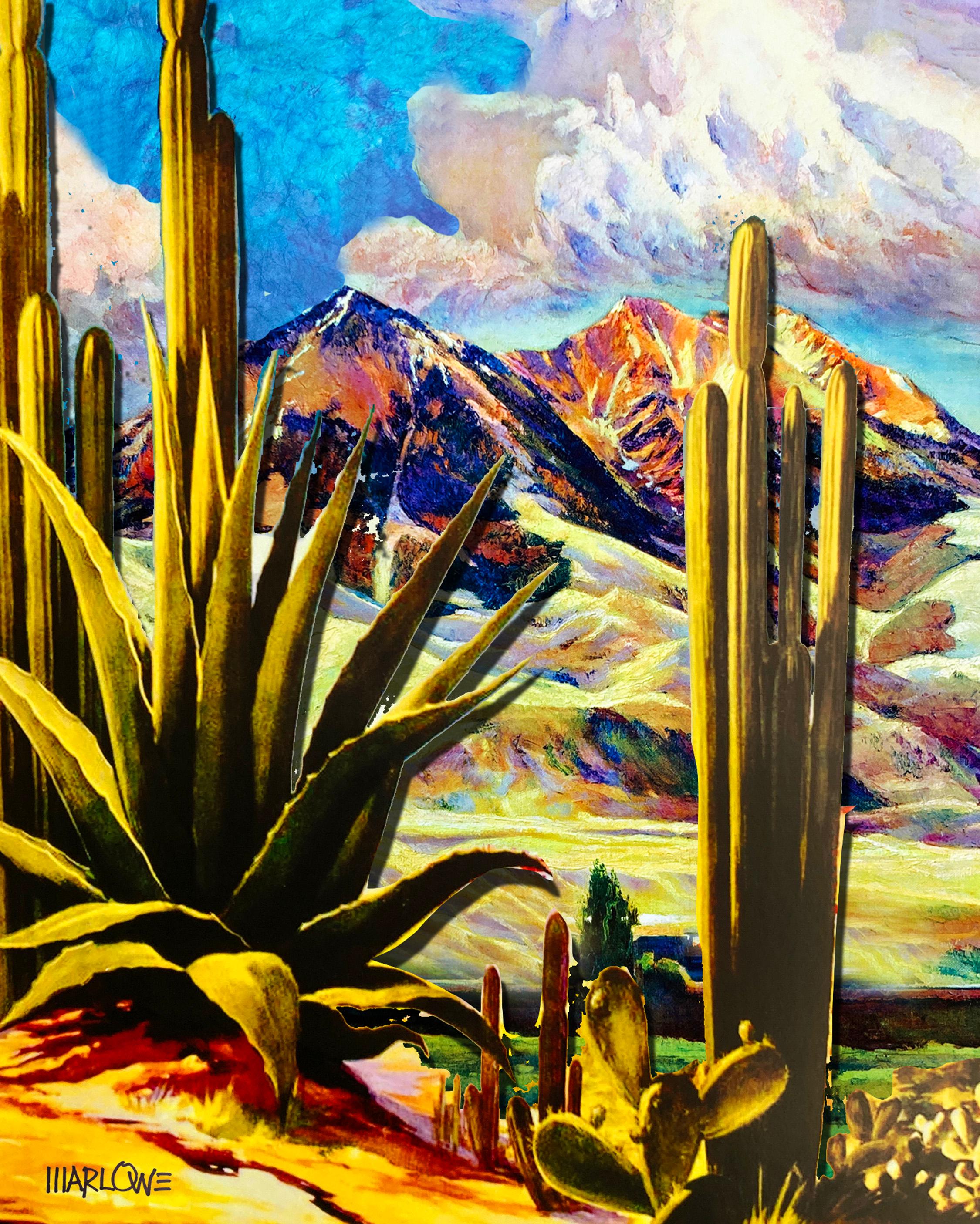 Sonora, Original Painting - Mixed Media Art by Rick "Marlowe" Schneider