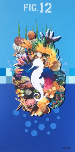 Fig.12 Seahorse, Mixed Media on Canvas