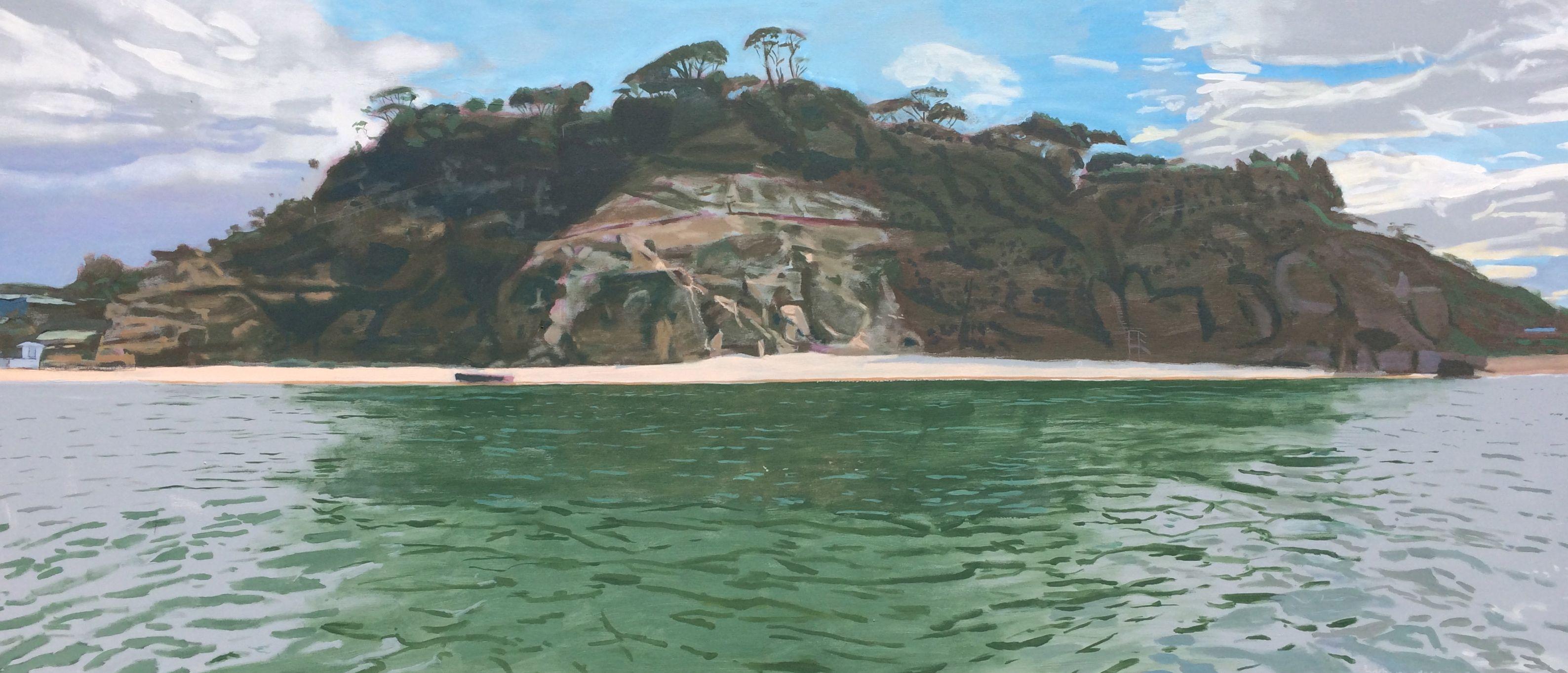 Peinture d'après-midi Point arthur, Acrylique sur Autre - Painting de Rick Matear