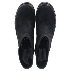 Rick Owen Ankle Boots in Black Suede
