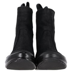 Rick Owen Ankle Boots in Black Suede
