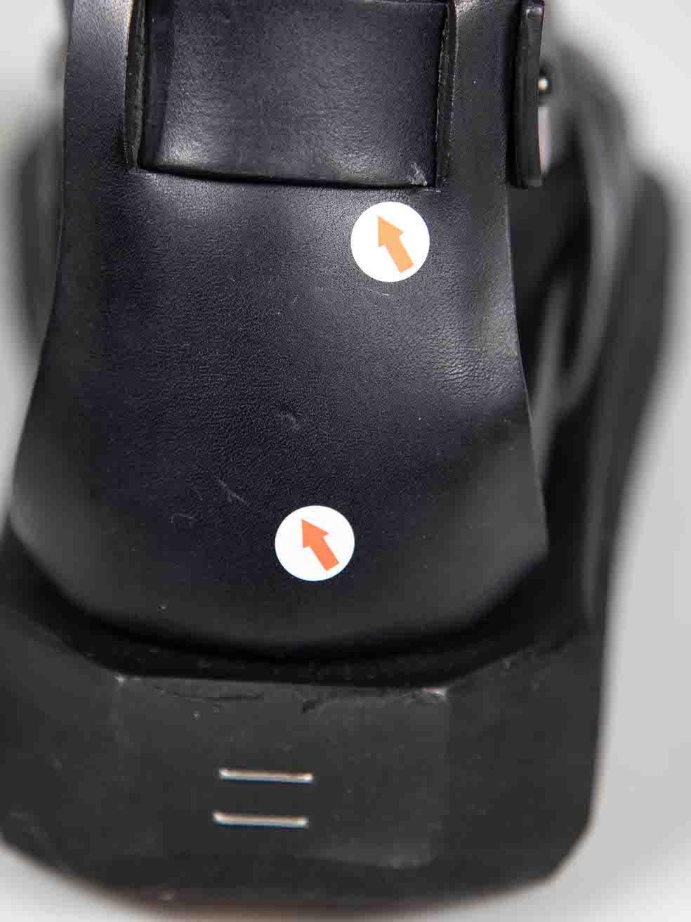 Rick Owens 2016 F/S Schwarz Leder Turbo Cyclop Sandalen aus Leder Größe IT 39 im Angebot 1