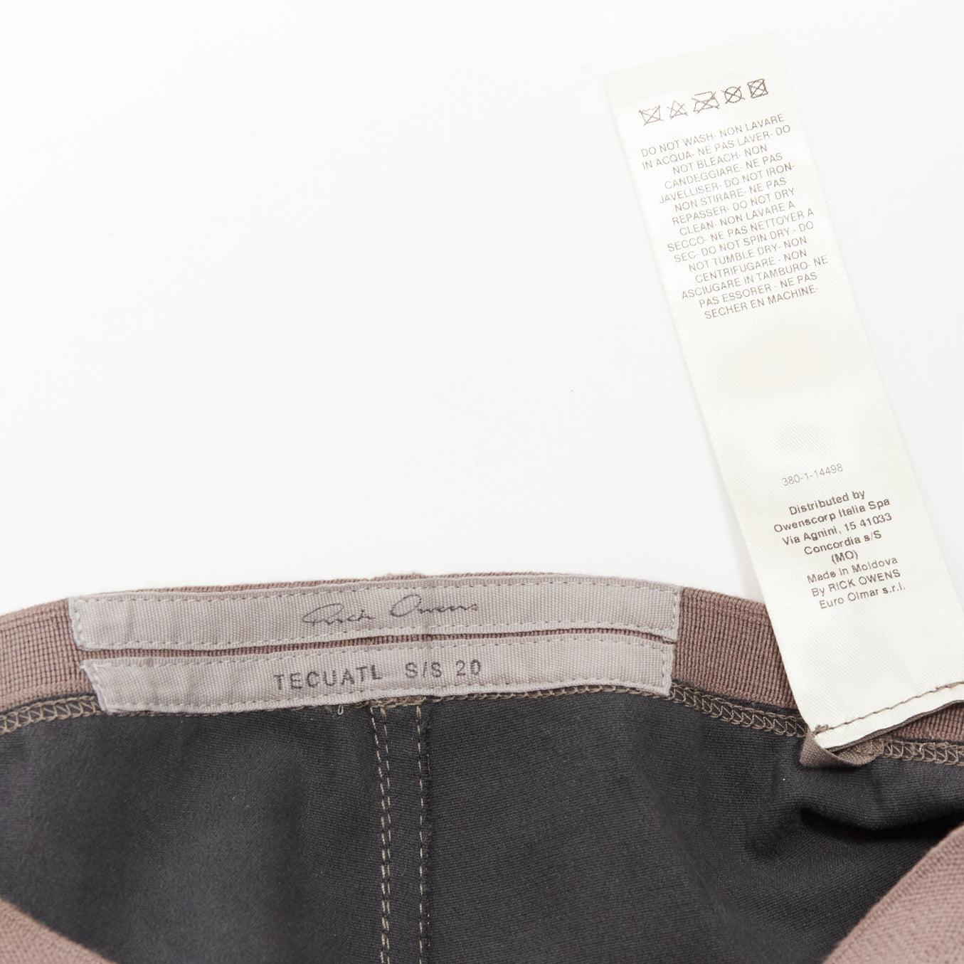 RICK OWENS 2020 Tecuatl iridescent purple leather legging pants IT38 XS For Sale 3