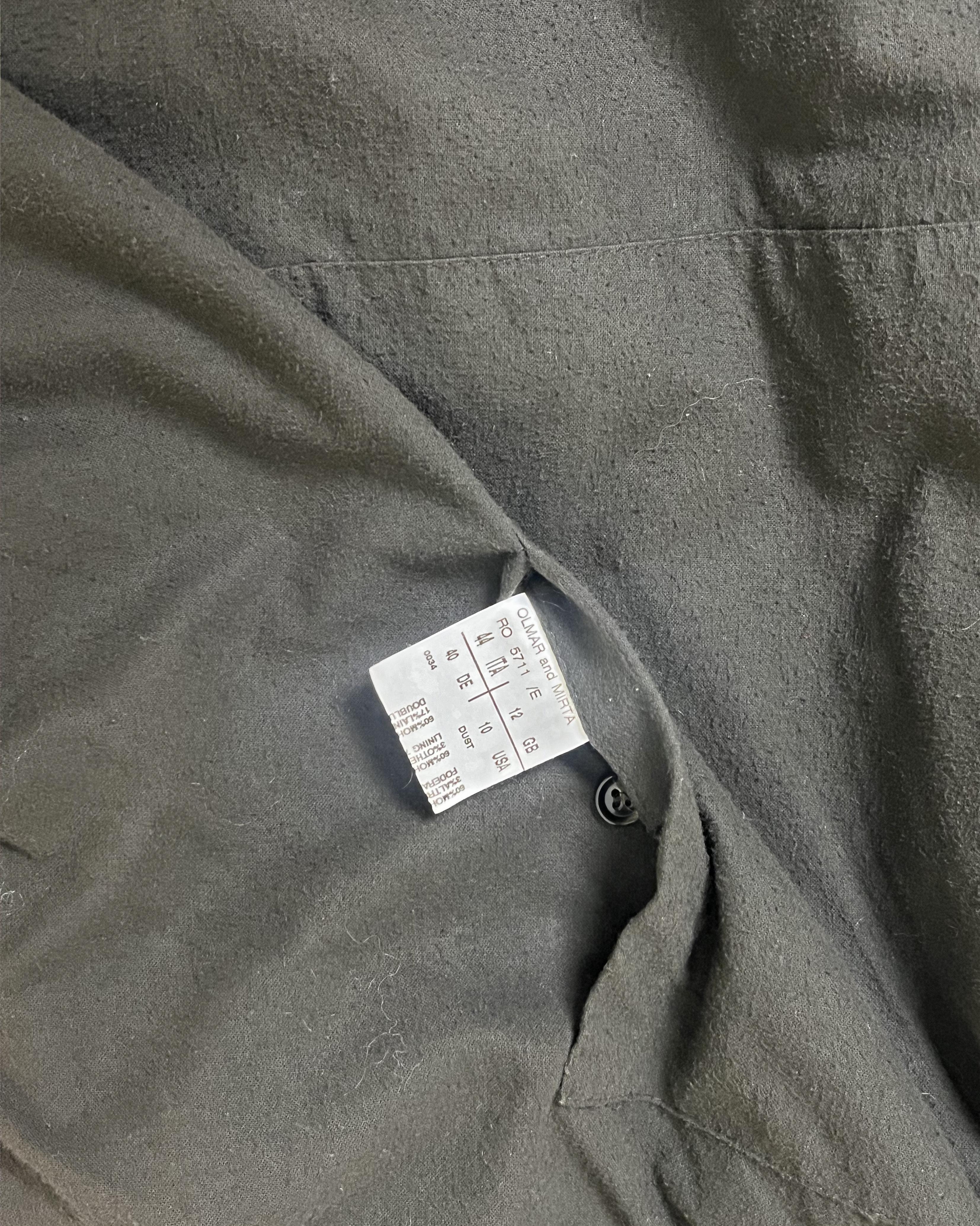 Rick Owens A/H 2007 'EXPLODER' - Veste en cuir d'agneau alpaga vert en vente 4