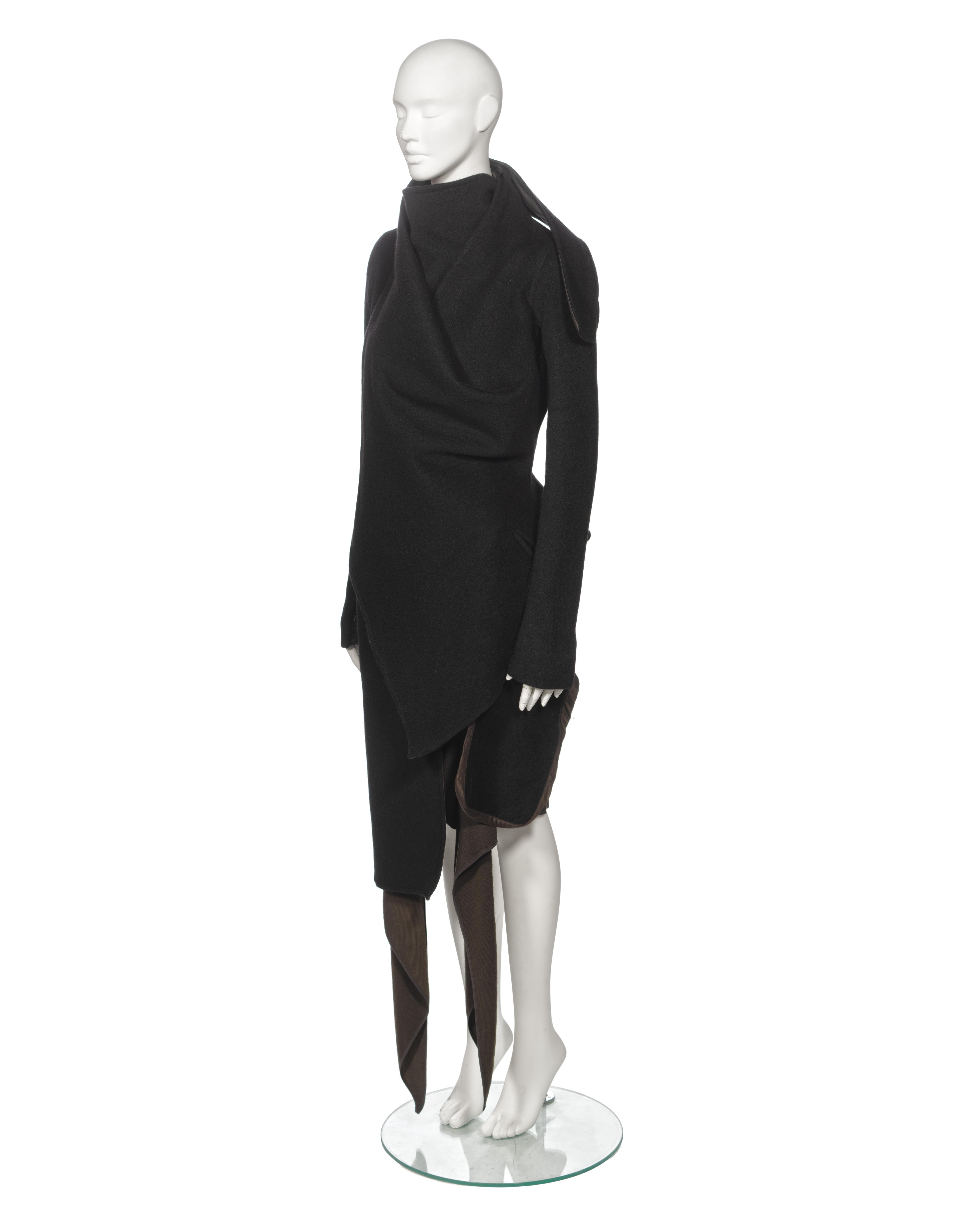 Rick Owens Angora Jacket and Cashmere Skirt 'Queen' Ensemble, fw 2004 For Sale 7