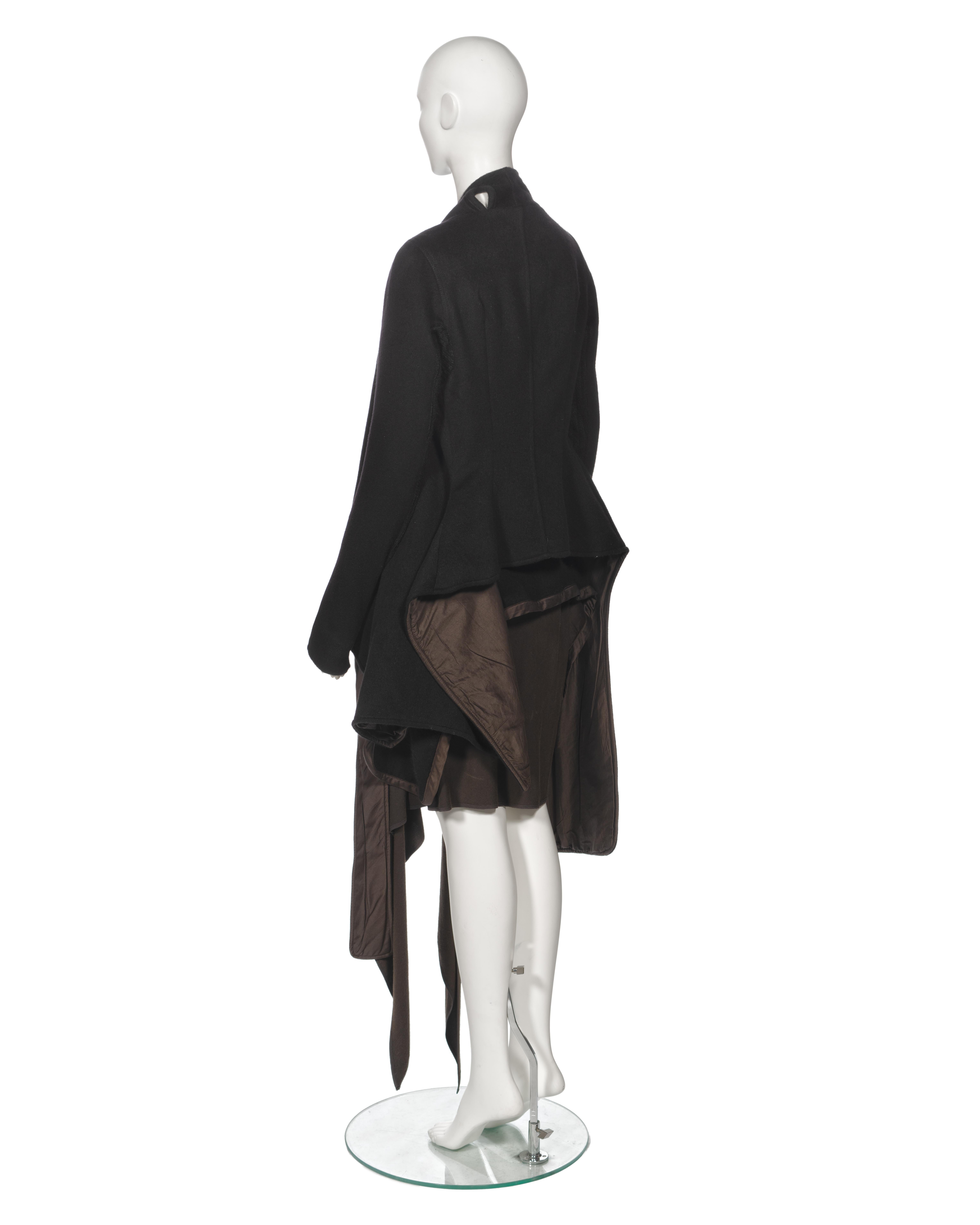 Rick Owens - Ensemble « Queen » avec veste en angora et jupe en cachemire, automne-hiver 2004 en vente 8
