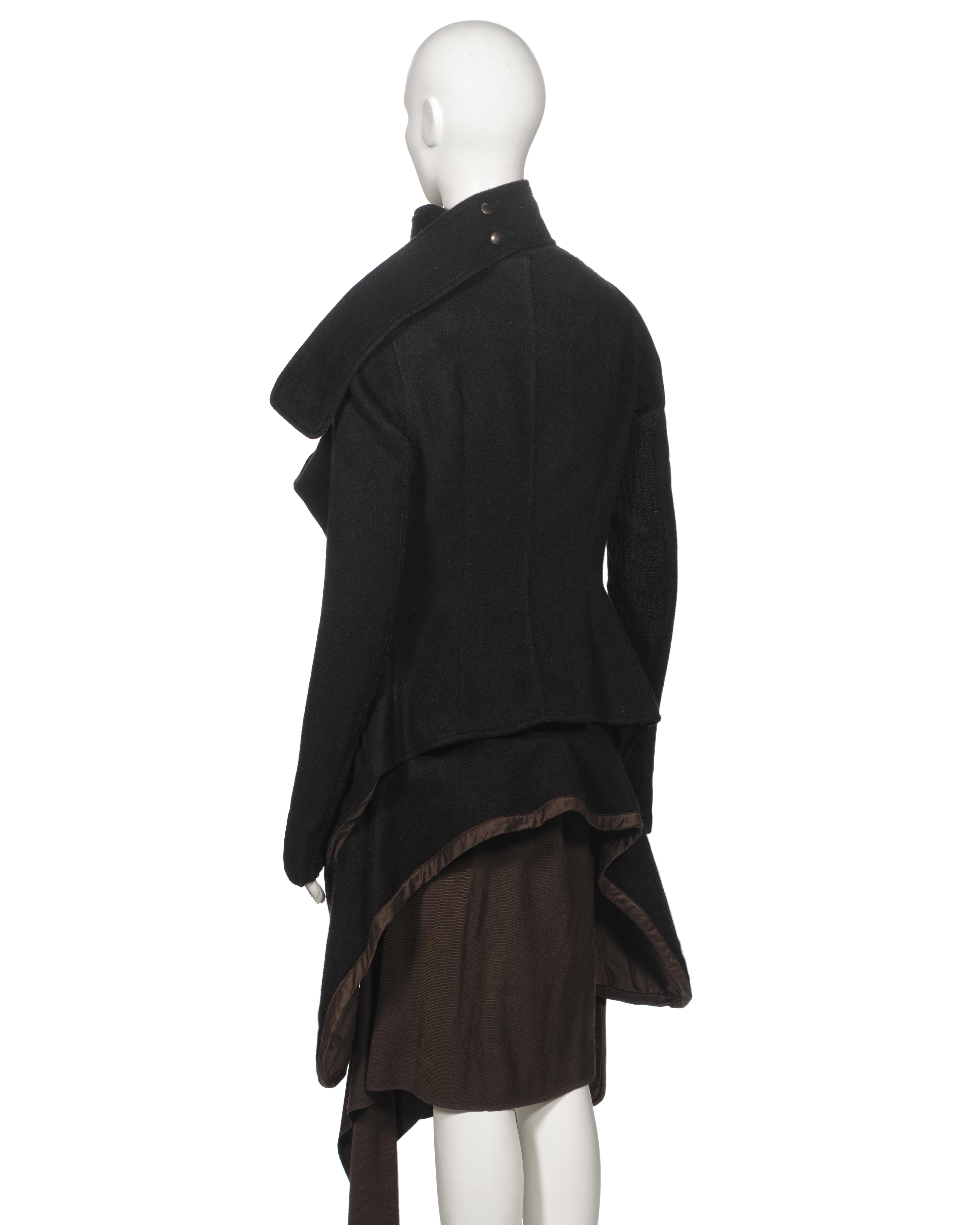 Rick Owens Angora Jacket and Cashmere Skirt 'Queen' Ensemble, fw 2004 For Sale 9