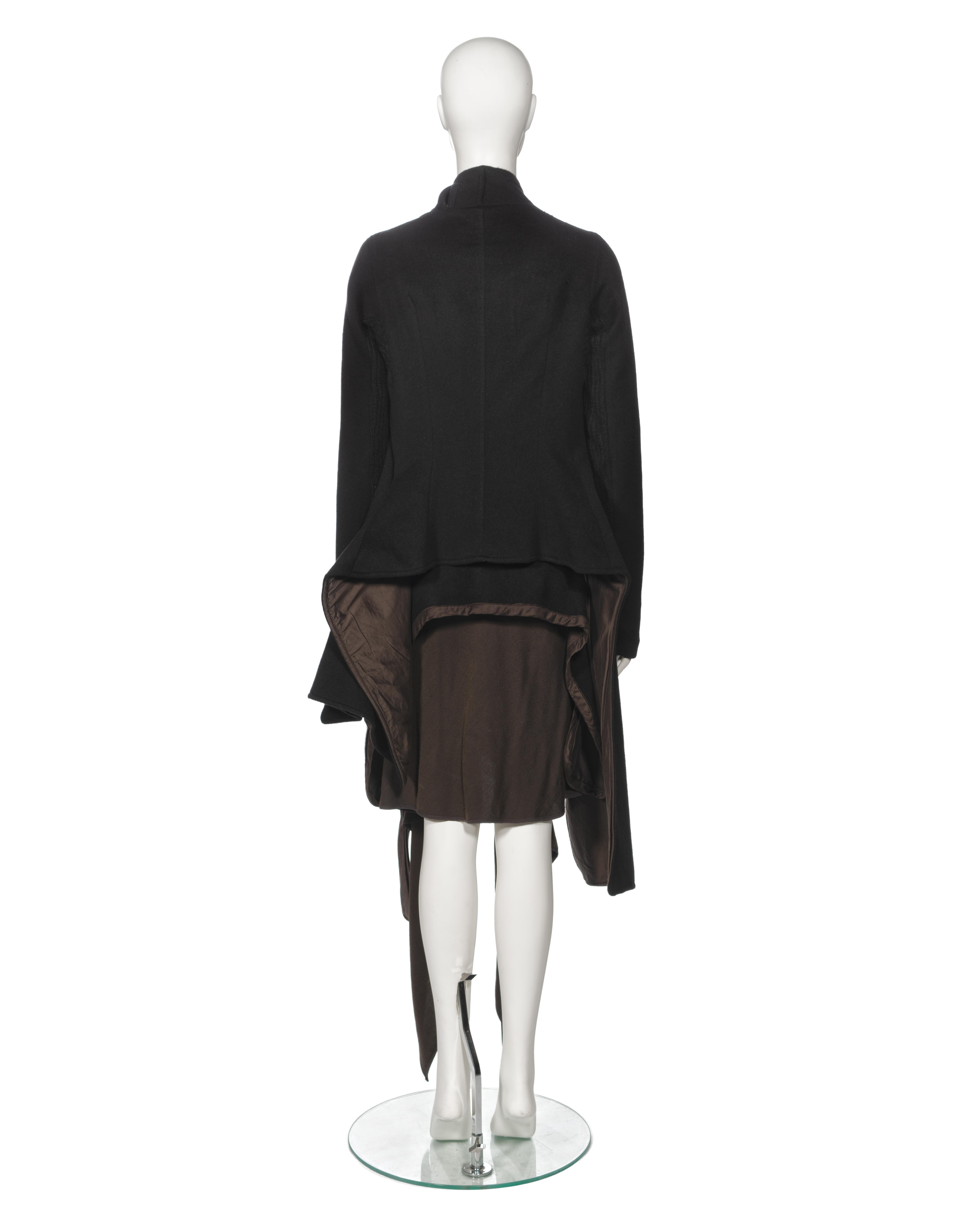 Rick Owens Angora Jacket and Cashmere Skirt 'Queen' Ensemble, fw 2004 For Sale 10