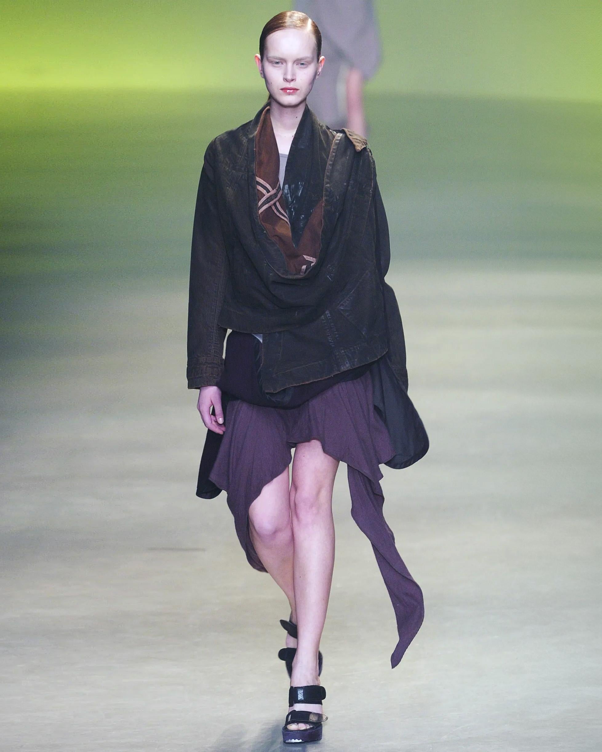 Rick Owens Angora Jacket and Cashmere Skirt 'Queen' Ensemble, fw 2004 For Sale 14
