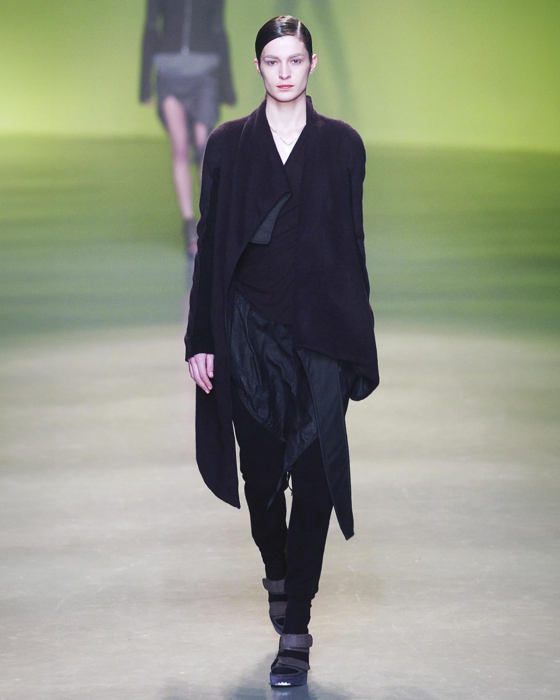Women's Rick Owens Angora Jacket and Cashmere Skirt 'Queen' Ensemble, fw 2004 For Sale