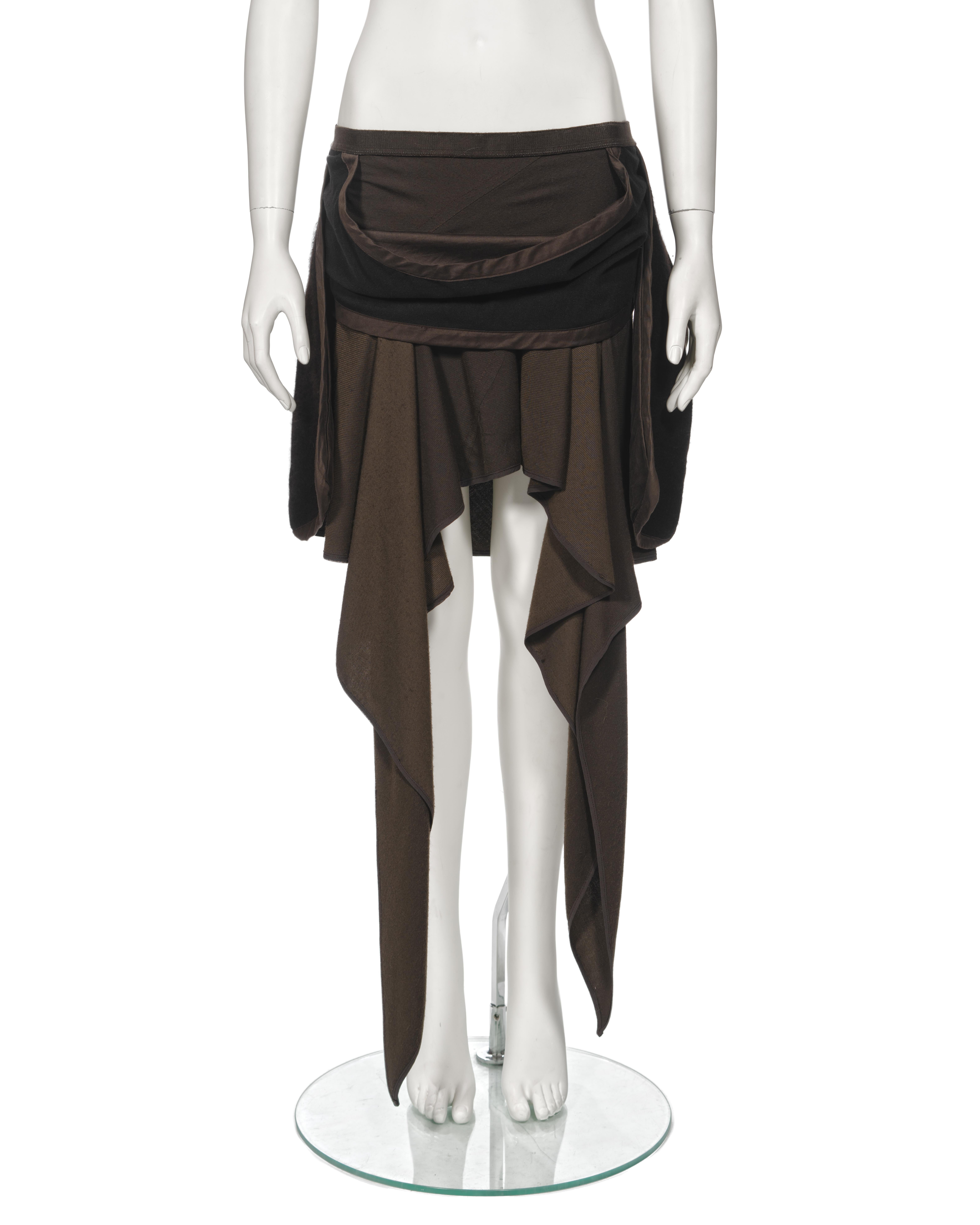 Rick Owens Angora Jacket and Cashmere Skirt 'Queen' Ensemble, fw 2004 For Sale 1