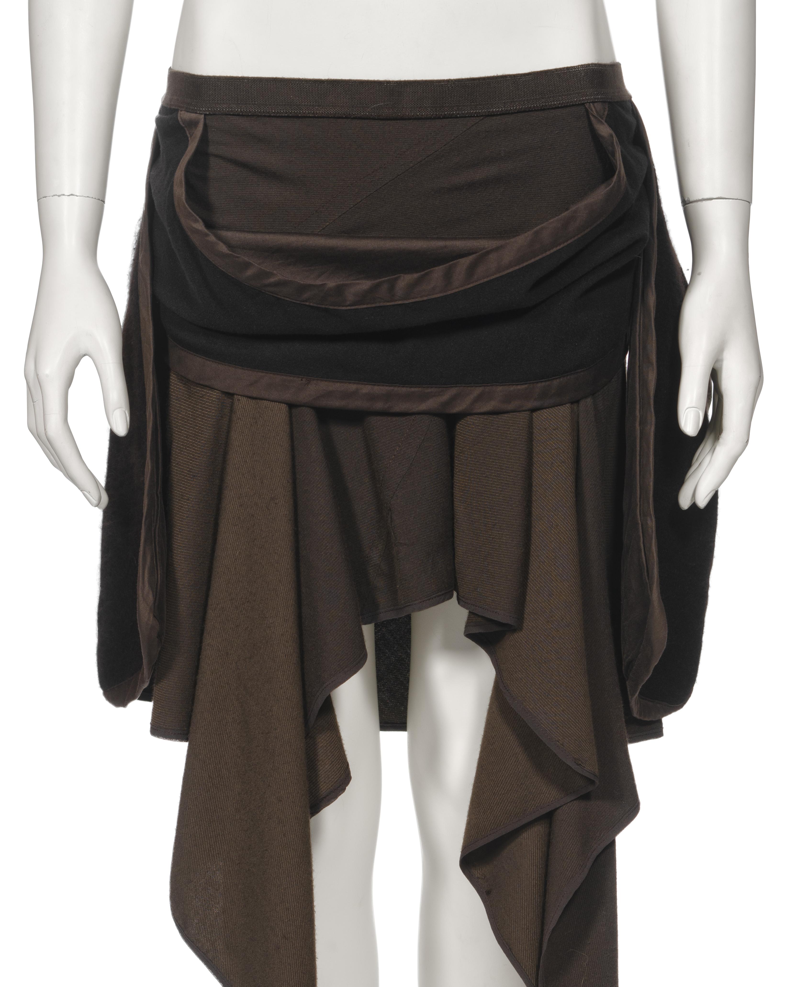 Rick Owens Angora Jacket and Cashmere Skirt 'Queen' Ensemble, fw 2004 For Sale 2