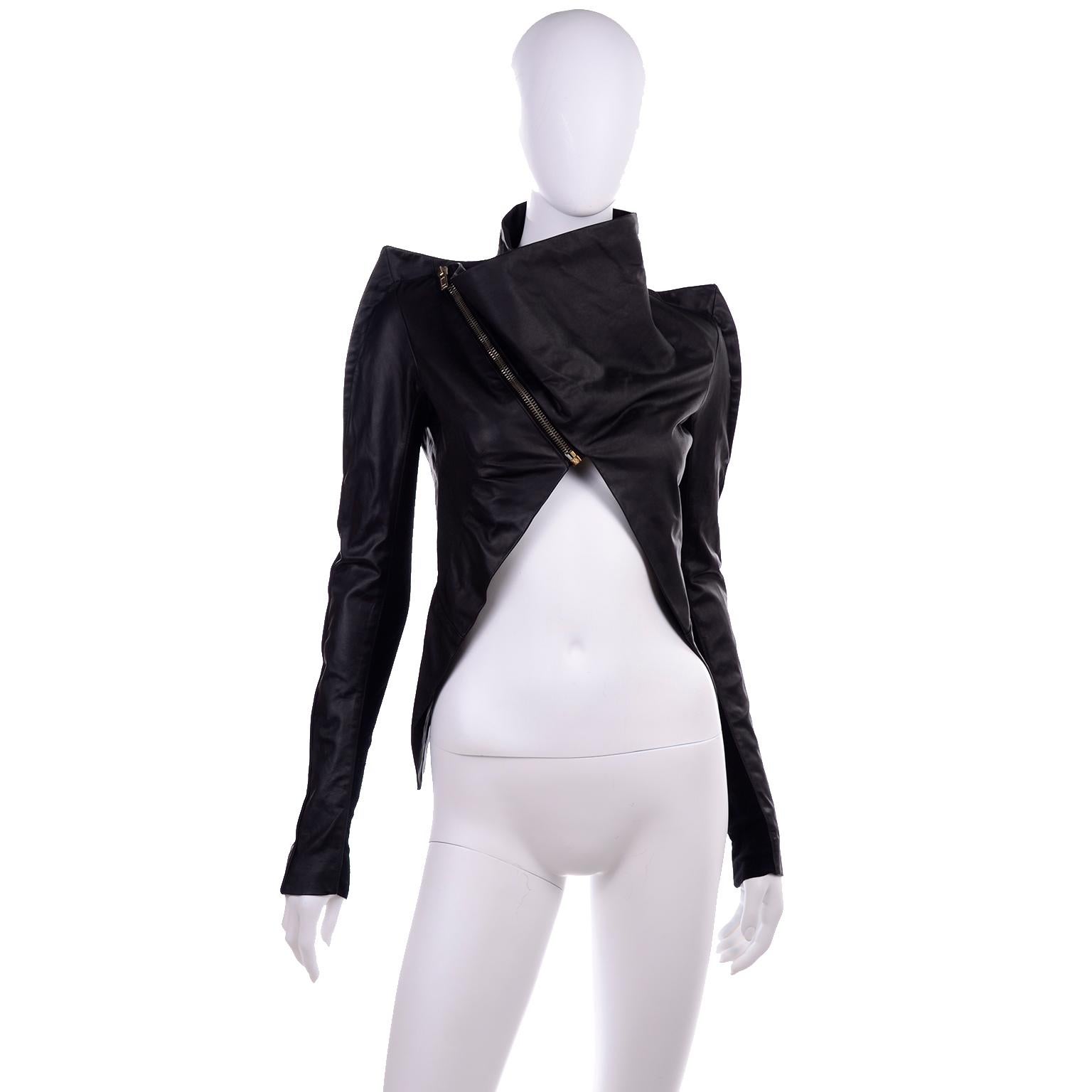 rick owens asymmetric jacket