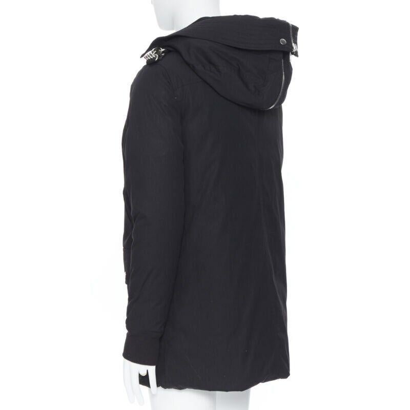 RICK Owens AW 2019 Larry Jumbo Parka incatenato in piuma d'oca pad IT40 S in vendita 1