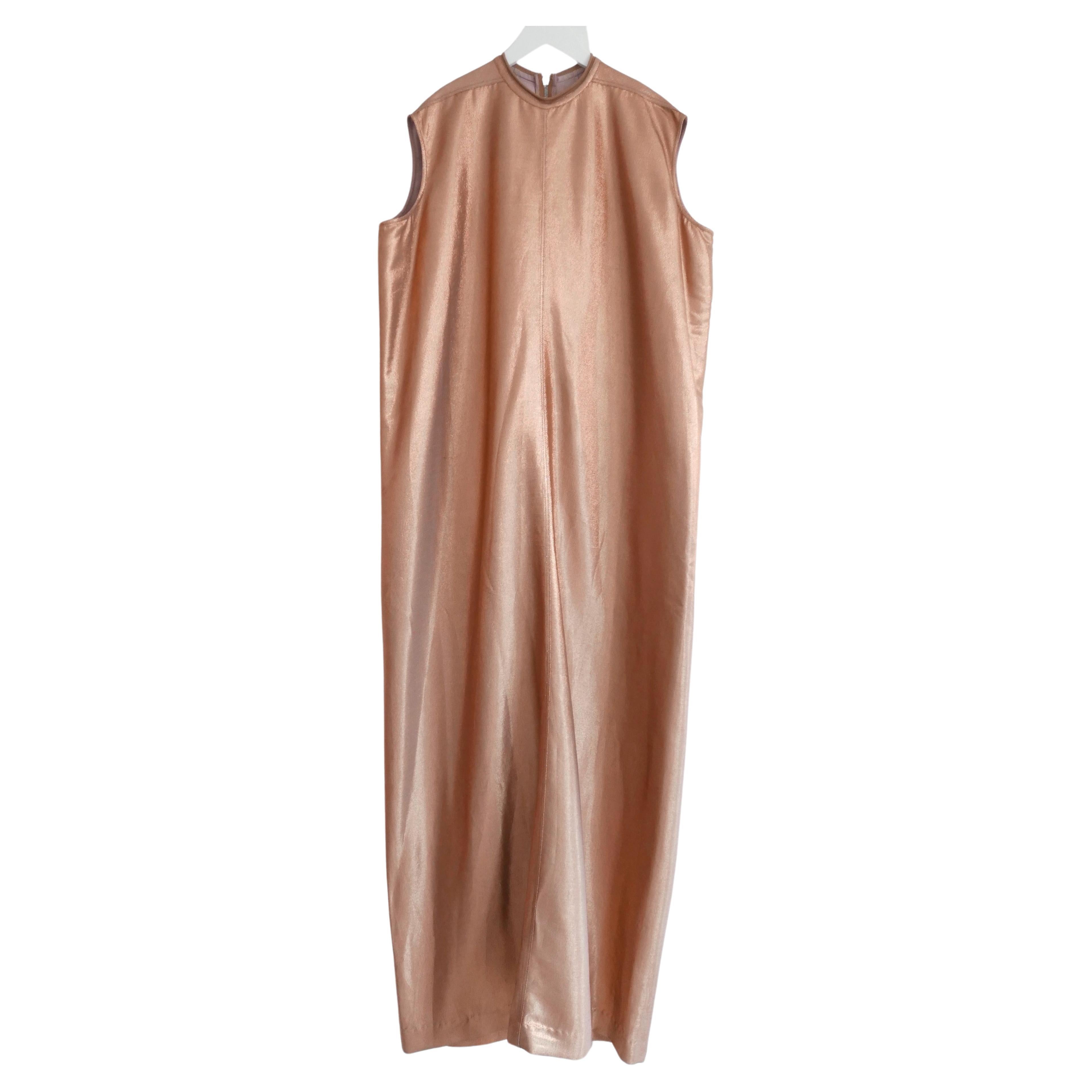Rick Owens AW17 Glitter Audrey Lame Maxi Dress Gown For Sale