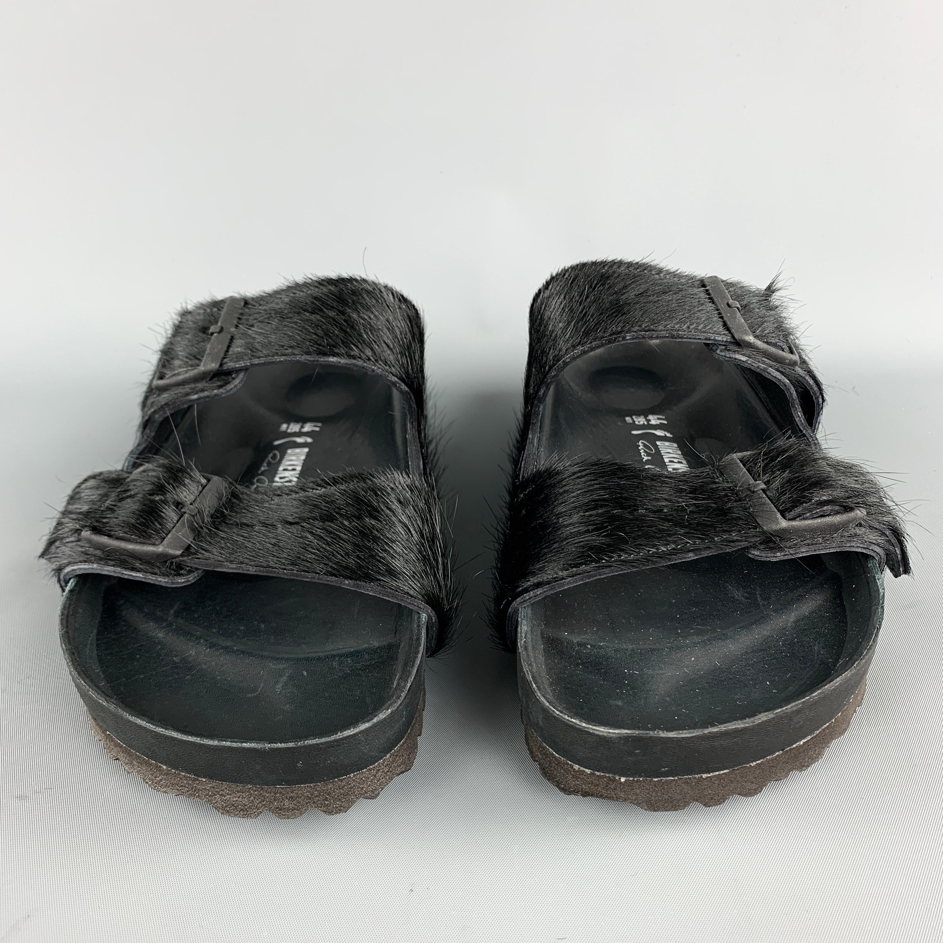 rick owens birkenstock pony hair