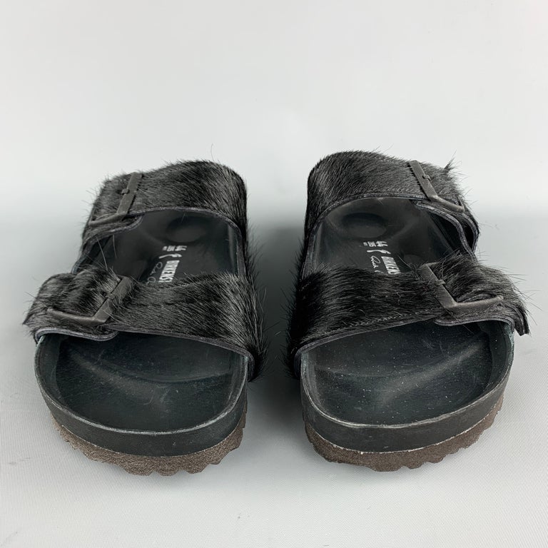 Rick owens pony hair birkenstocks sales