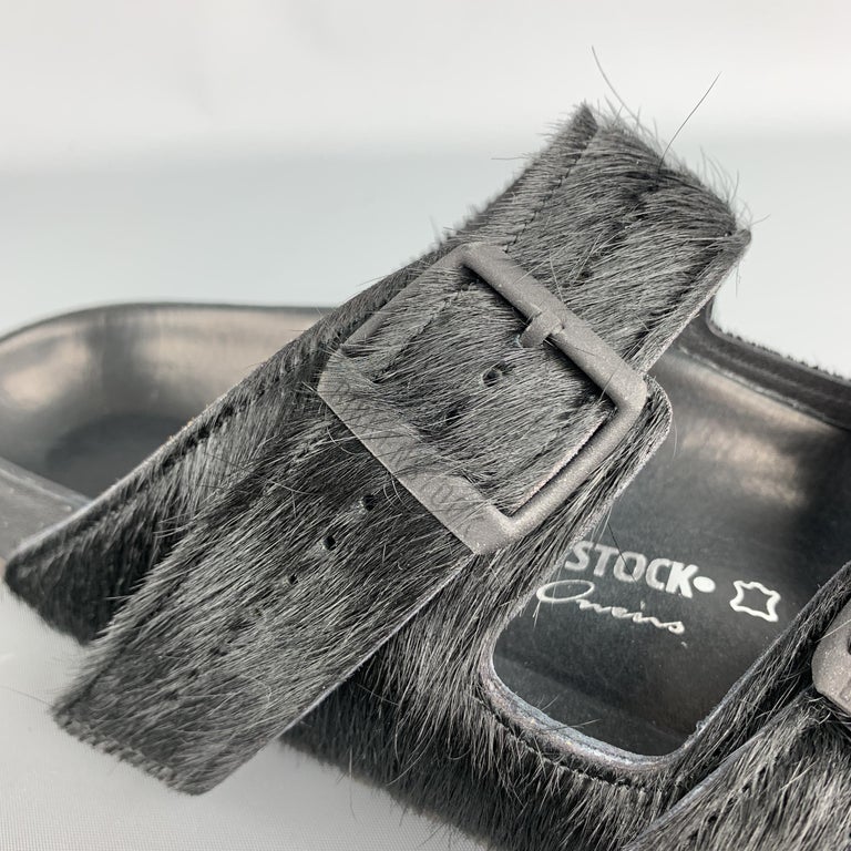 rick owens birkenstock pony hair