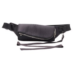 RICK OWENS sac à bandoulière en néoprène noir boursouflé avec fermetures à glissière argentées
