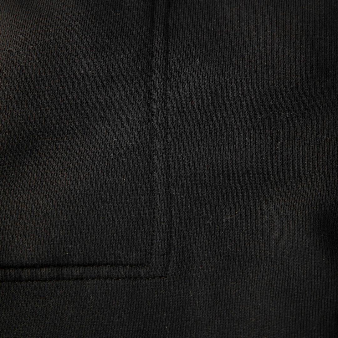 Rick Owens Black Drop Crotch Cropped Joggers Size M In Good Condition For Sale In London, GB