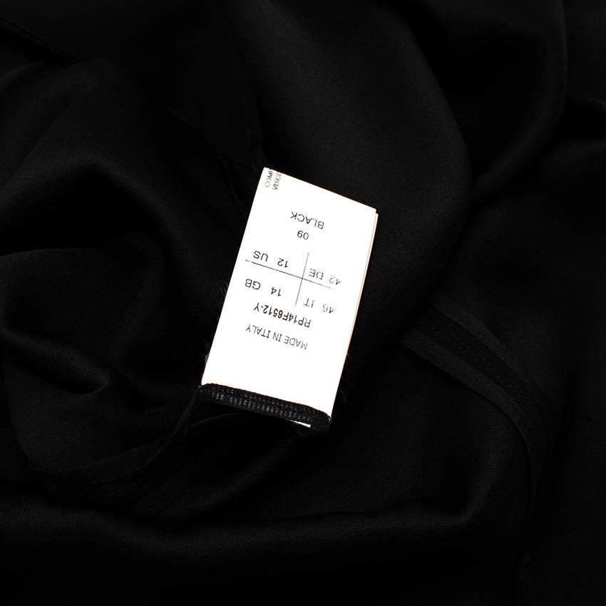 Rick Owens Black Fluid Column Dress For Sale 2