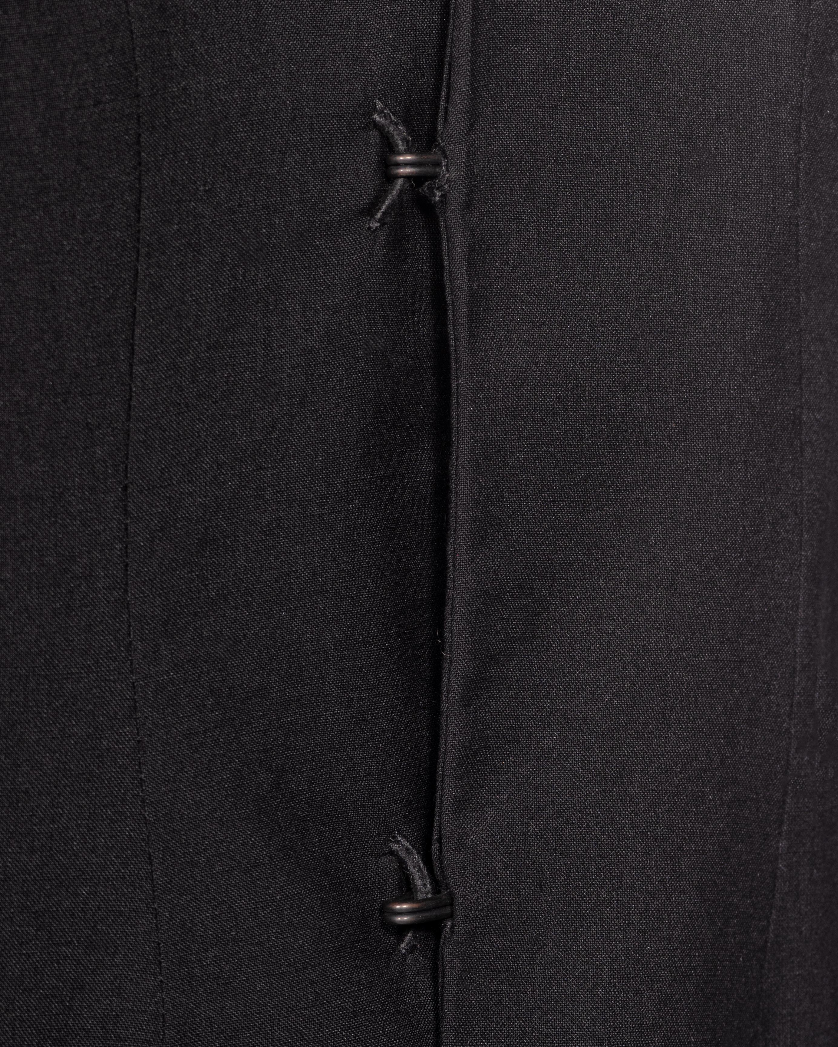Rick Owens ensemble «Elektra », veste noire et jupe coupée en biais, SS 1999 en vente 12