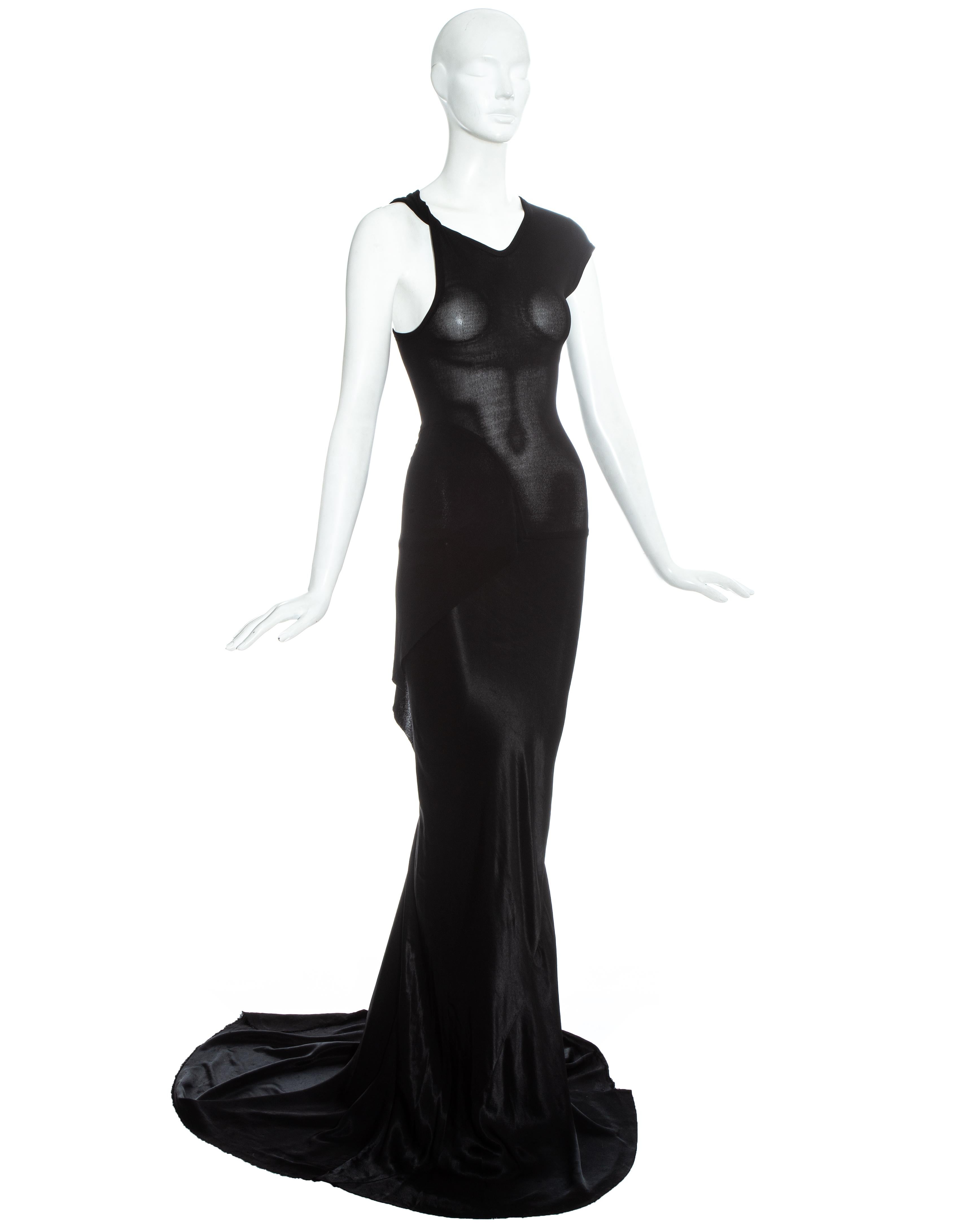 black jersey vest dress