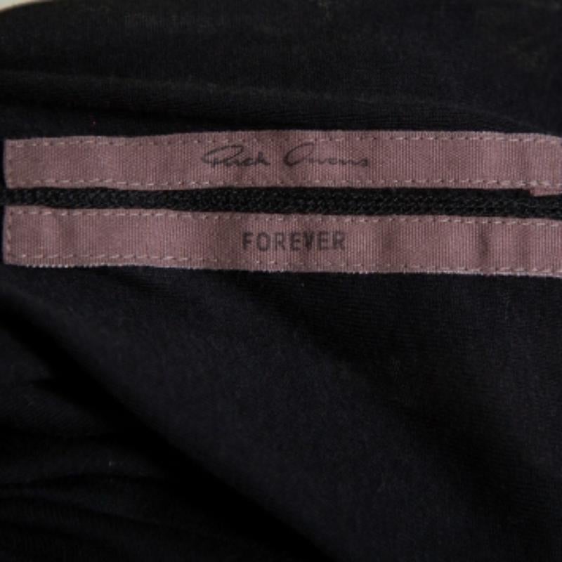 Rick Owens Black Knit Forever Tunic Top M For Sale 3