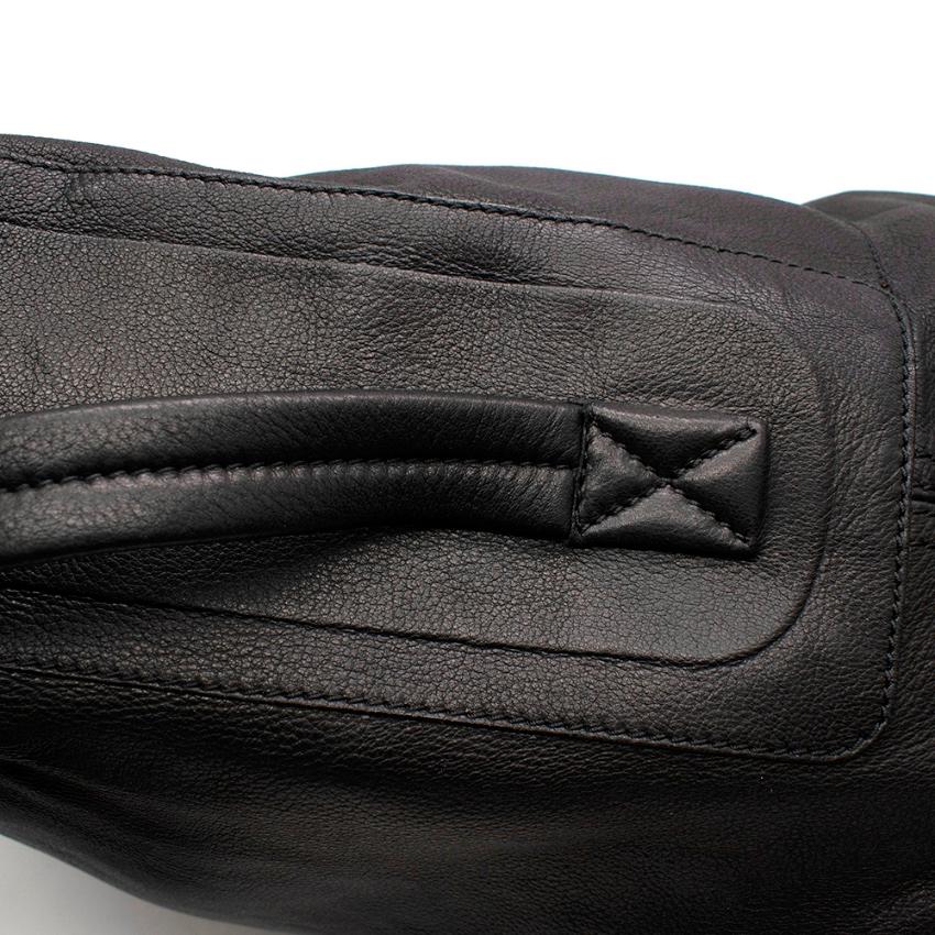 Rick Owens Black Leather Shoulder Bag In Excellent Condition In London, GB