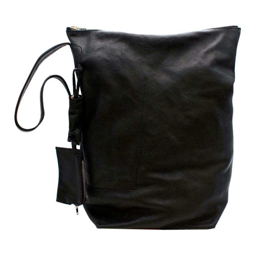 Rick Owens Black Leather Shoulder Bag