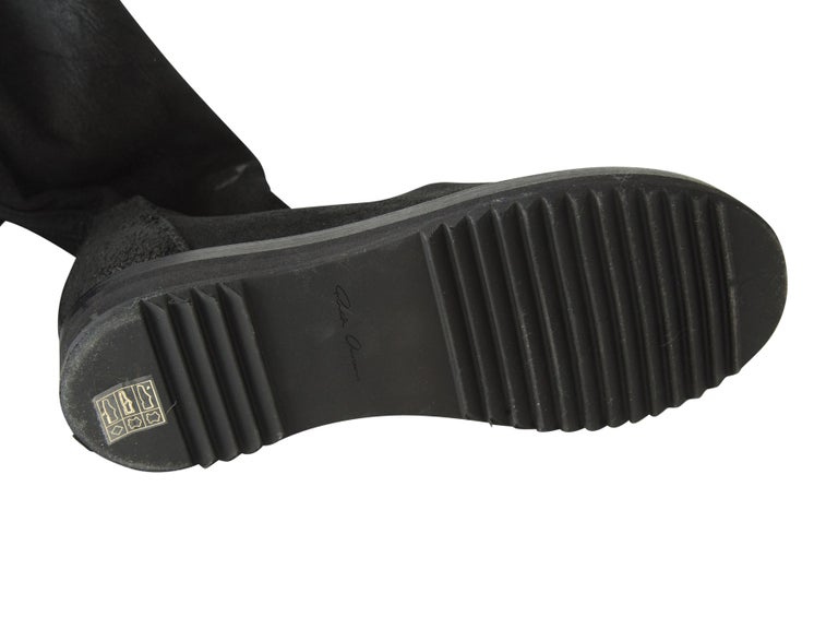 Rick Owens Black OverTheKnee Boots For Sale at 1stDibs rick owens over the knee boots, over