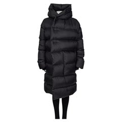Rick Owens Black Oversized Puffer Jacket Size M
