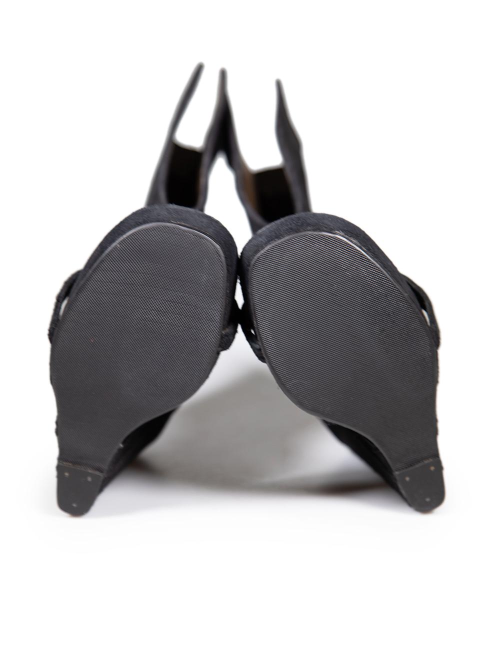  Chaussures à talons compensés en daim noir Rick Owens Taille IT 38 Pour femmes 